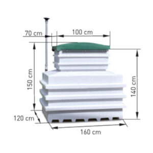 Erdkeller 120 x 160 x 150 cm