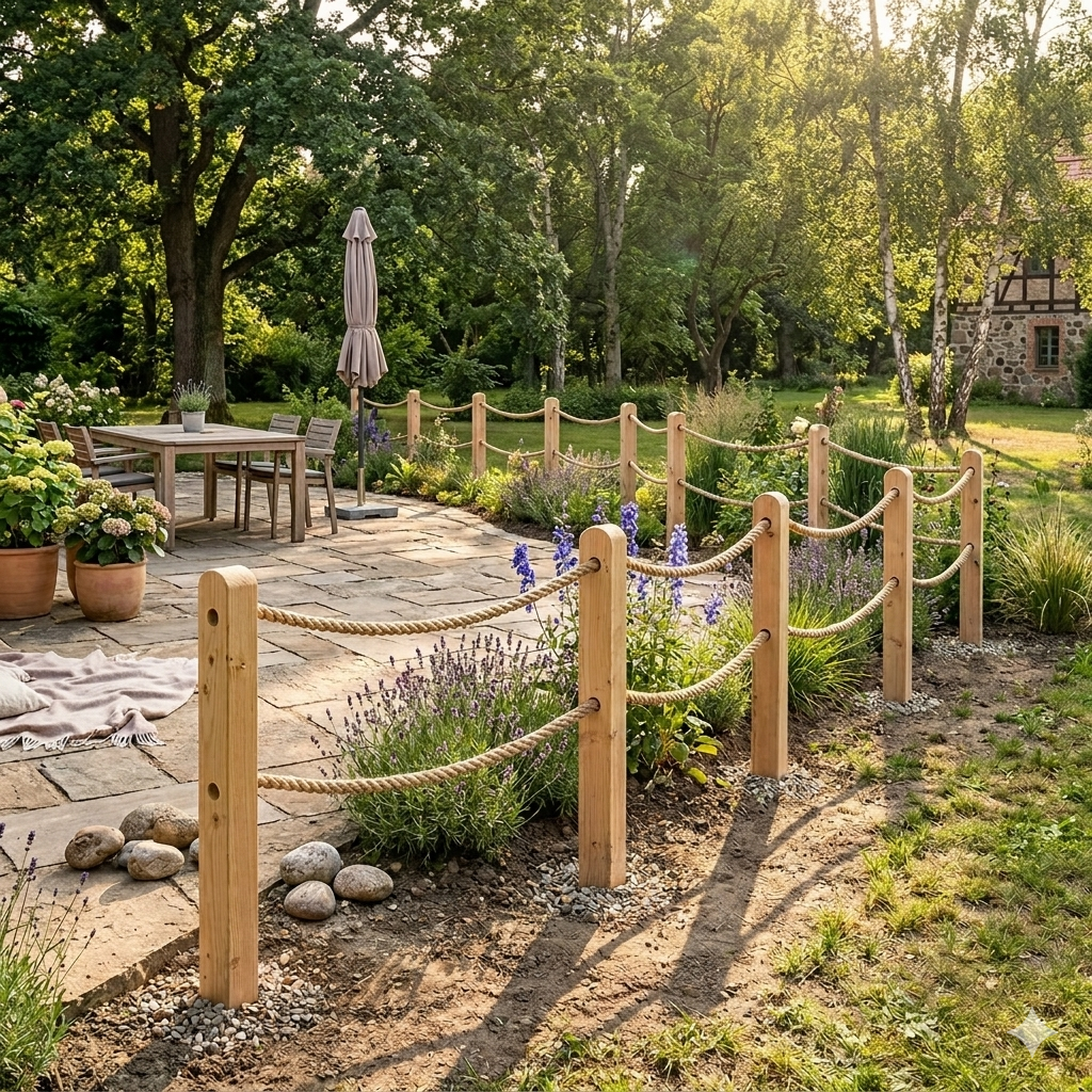 Juteseil Terrasse Beispiel