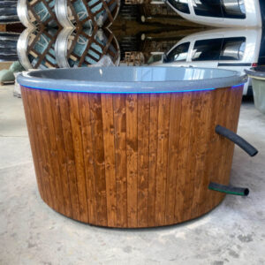 Hot Tub 3D-Granit 200 rund Ofen extern