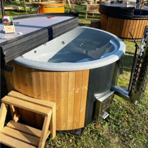 Hot Tub 3D-Granit 200 rund Ofen integriert