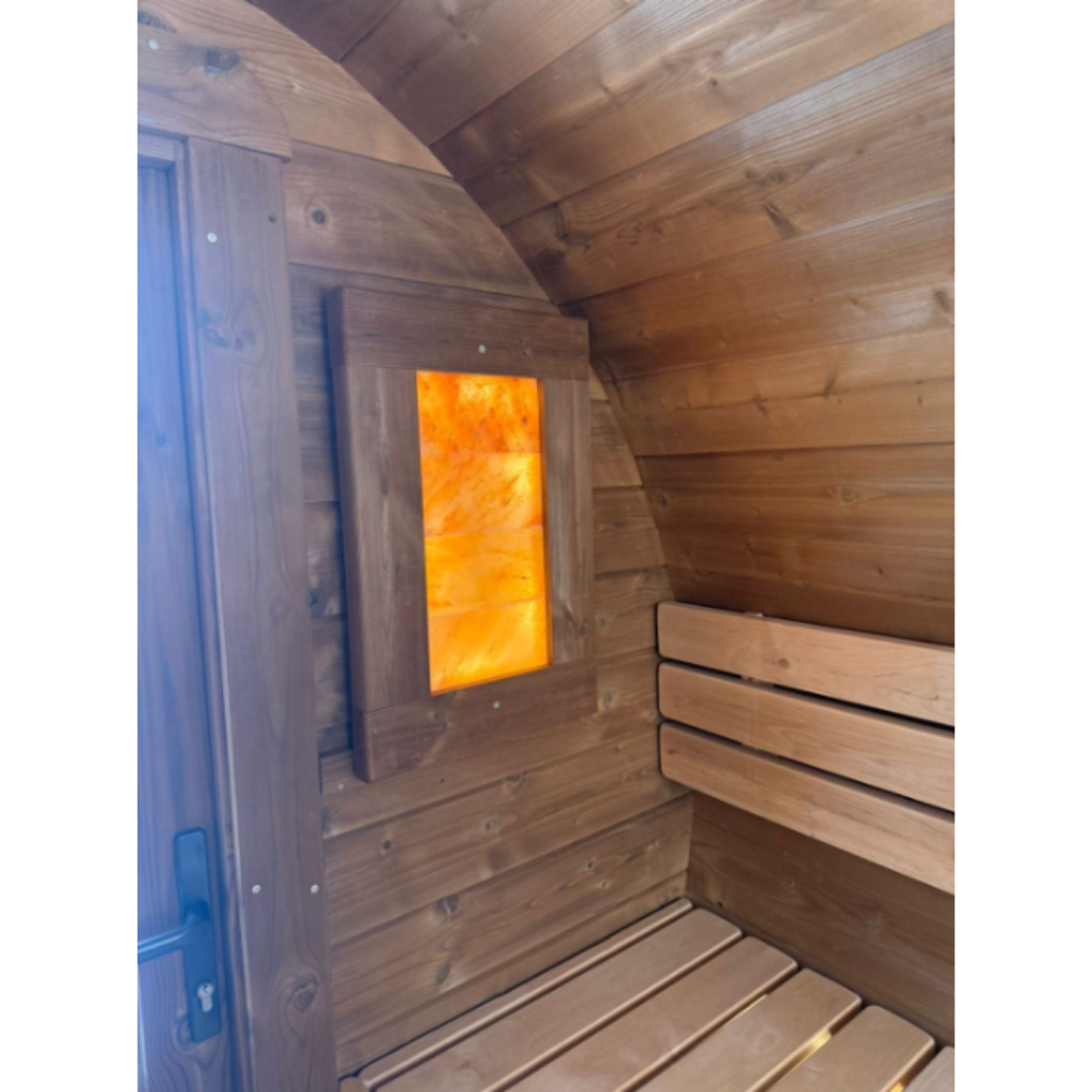 Sauna Salzkristalllampe Wellnessbereich