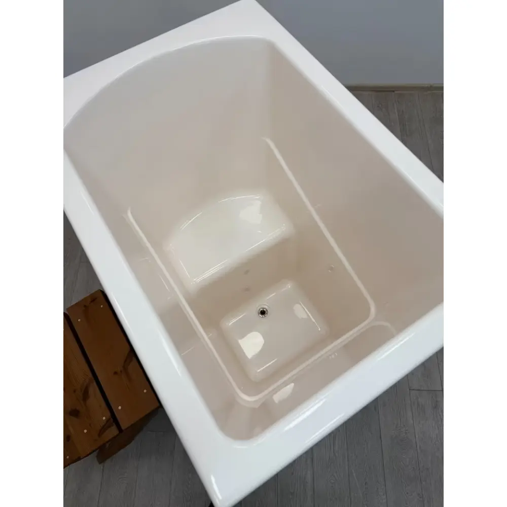 Eisbad Thermoholz Cube – Tauchbecken mit Acrylwanne – Bild 5