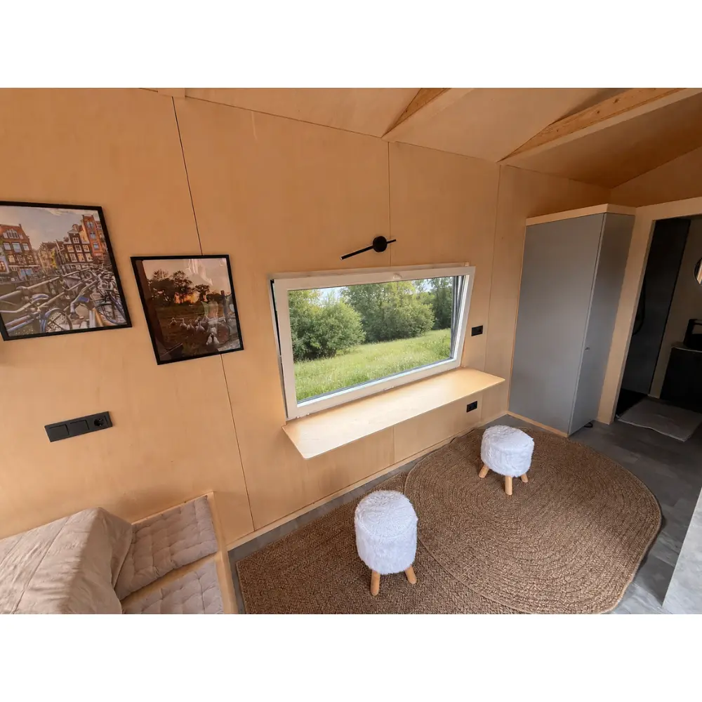 Badezimmer im Tiny House 18 m² mit Dusche