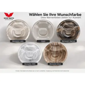 Acrylwanne des Hot Tub Premium mit Massageausstattung Farben